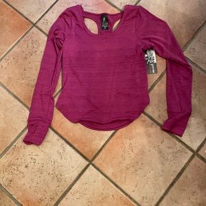Capezio Purple Long Sleeved Dance Top -NWT